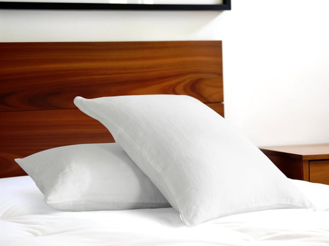 Set of Two Cloud Linen Standard Pillowcases