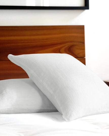 Set of Two Cloud Linen Standard Pillowcases