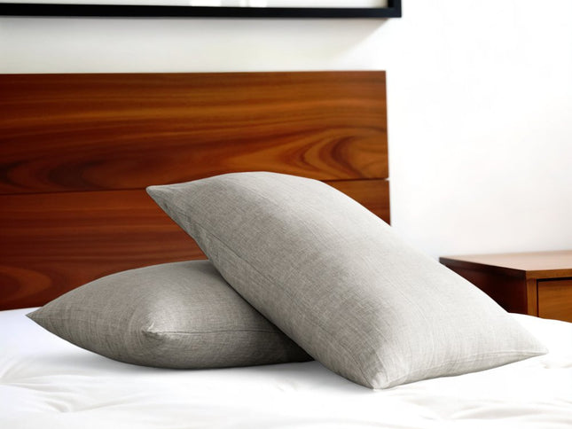 Set of Two Cloud Linen Standard Pillowcases