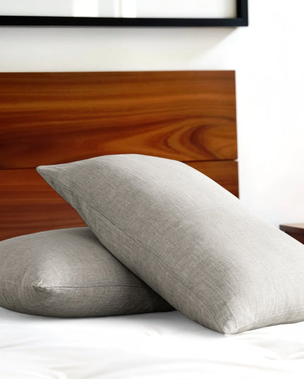 Set of Two Cloud Linen Standard Pillowcases