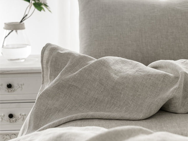 Set of Two Cloud Linen Standard Pillowcases