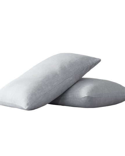 Set of Two Cloud Linen Standard Pillowcases
