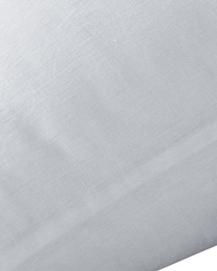 Set of Two White Linen King Pillowcases