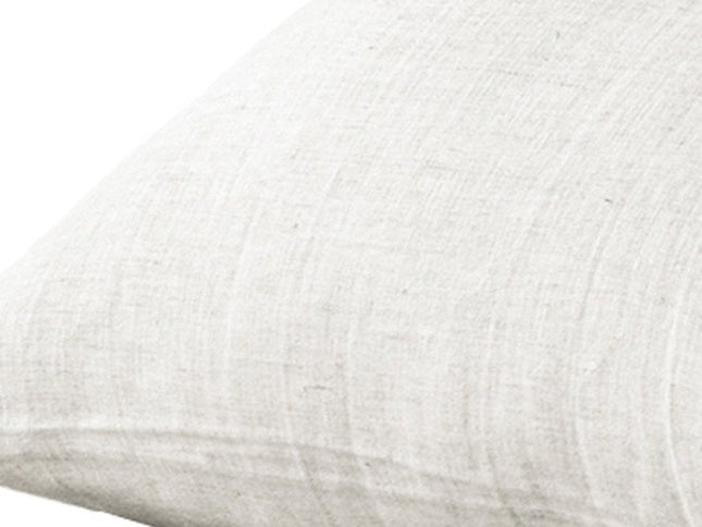 Set of Two Light Gray Linen King Pillowcases