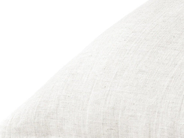 Set of Two Light Gray Linen King Pillowcases