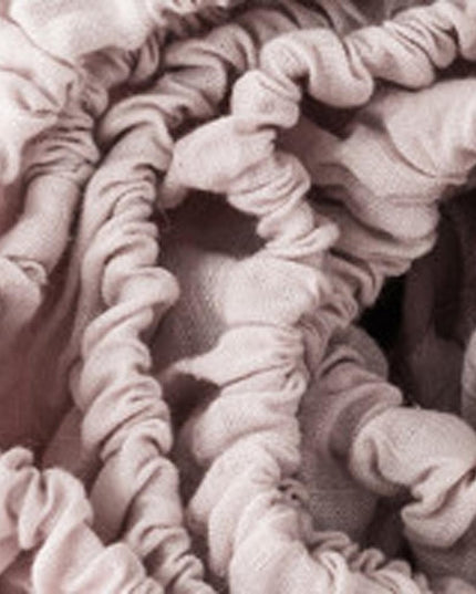 Light Pink Linen Twin Fitted Sheet
