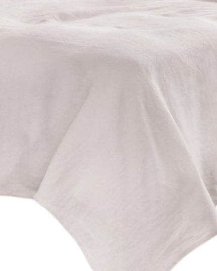 Four Piece Light Pink Linen Twin Sheet Set