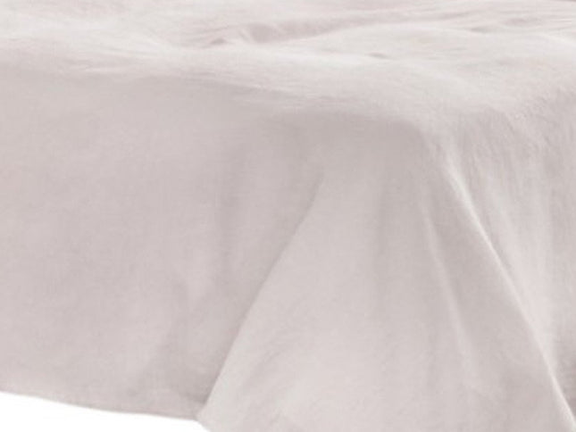 Four Piece Light Pink Linen Full Double Sheet Set