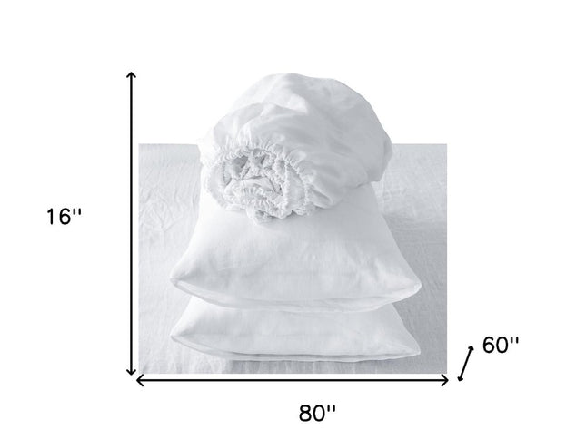 Four Piece Cloud Linen Sheet Set