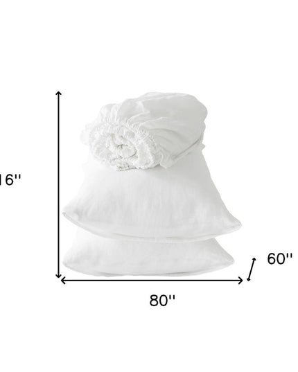 Four Piece Cloud Linen Sheet Set