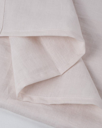 Light Pink Linen Twin Flat Sheet