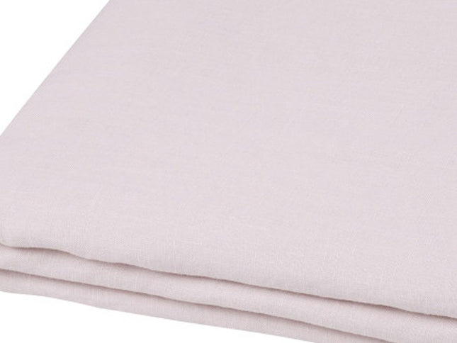 Light Pink Linen Twin Flat Sheet