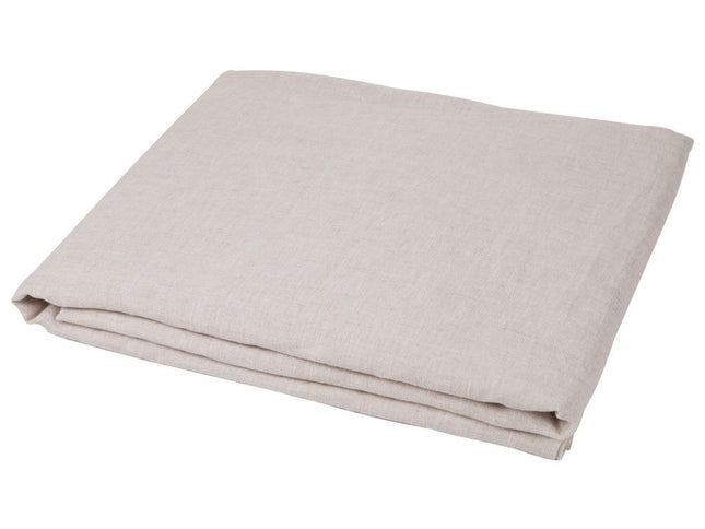Light Pink Linen Twin Flat Sheet