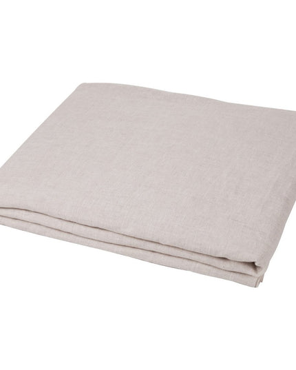 Light Pink Linen Twin Flat Sheet