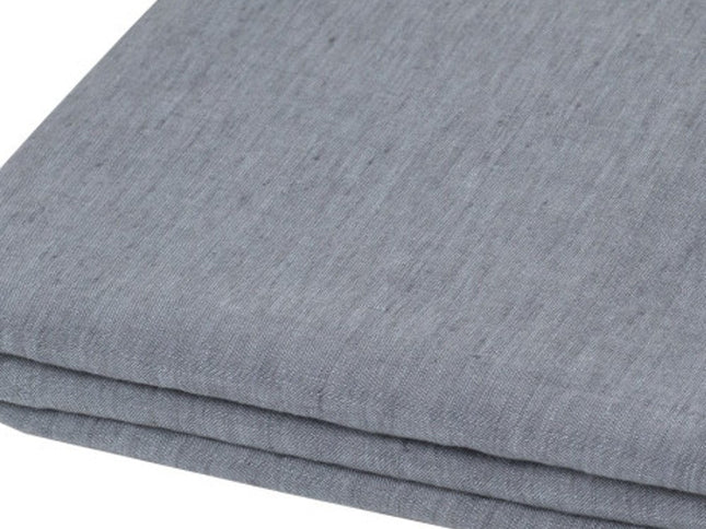 Slate Gray Linen Twin Flat Sheet