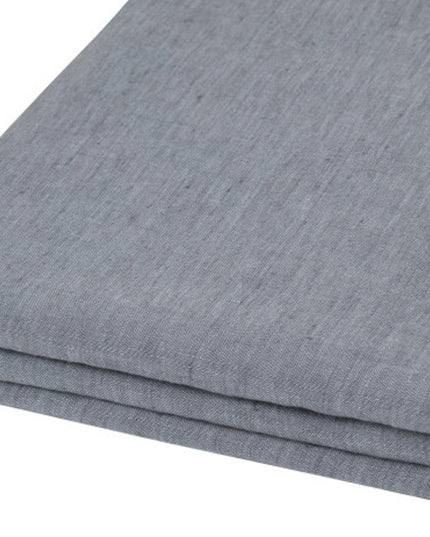 Slate Gray Linen Twin Flat Sheet