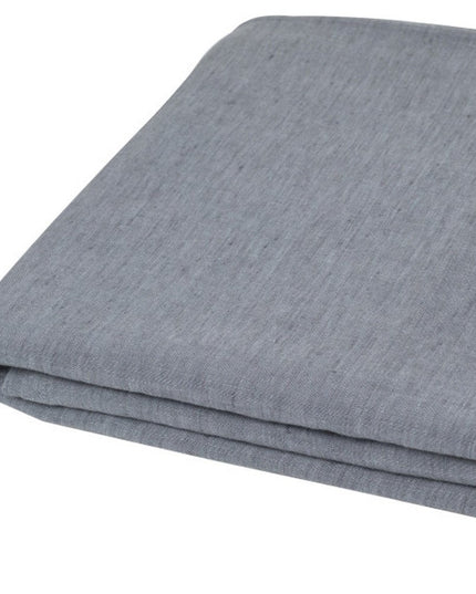 Slate Gray Linen Twin Flat Sheet
