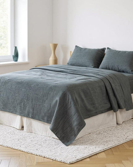 Light Pink Linen Full Double Flat Sheet