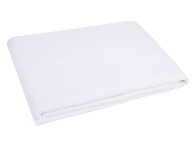 Light Pink Linen Twin Flat Sheet