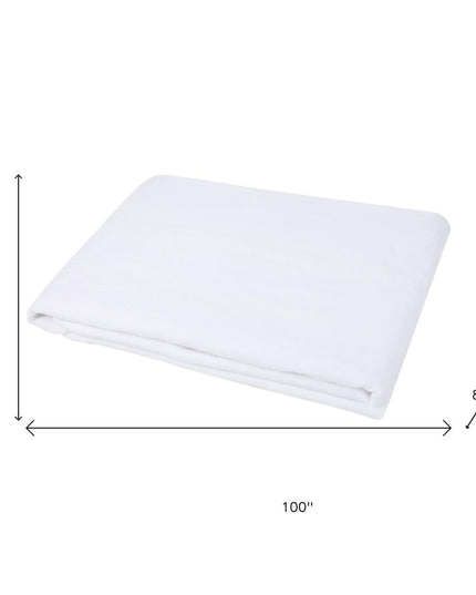 Light Pink Linen Twin Flat Sheet