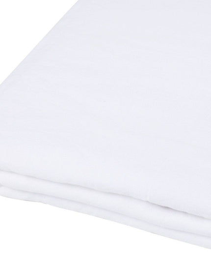 White Linen King Flat Sheet