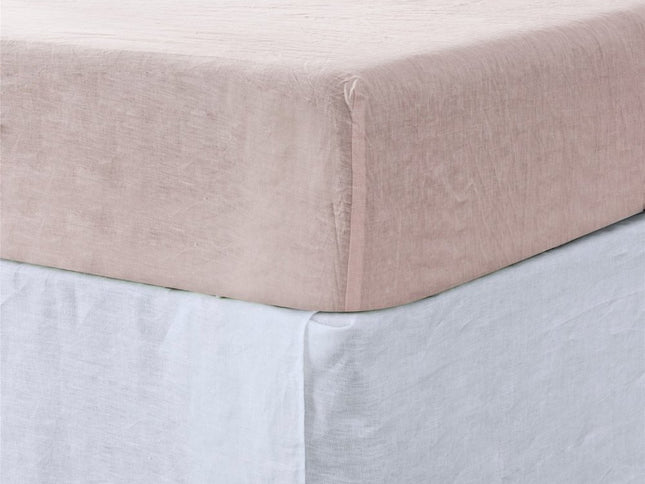 Slate Gray Linen King Fitted Sheet