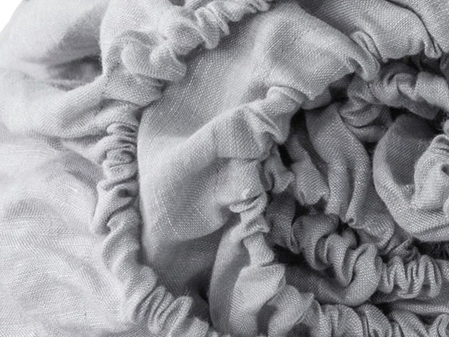 Light Pink Linen Twin Fitted Sheet