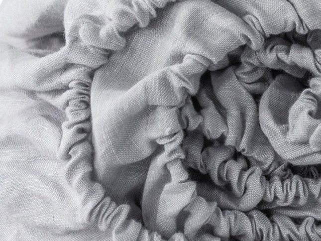 Light Pink Linen Twin Fitted Sheet