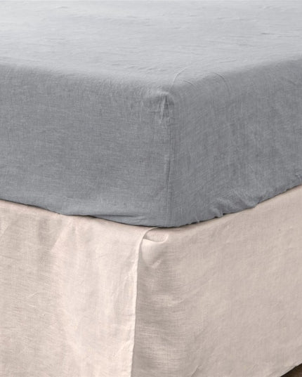 Light Gray Linen California King Fitted sheet