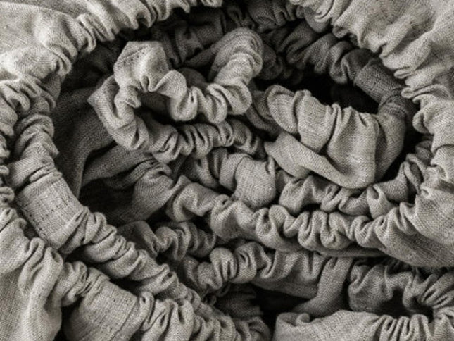 Light Pink Linen Twin Fitted Sheet