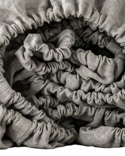 Light Pink Linen Twin Fitted Sheet