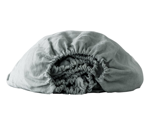 Light Pink Linen Twin Fitted Sheet