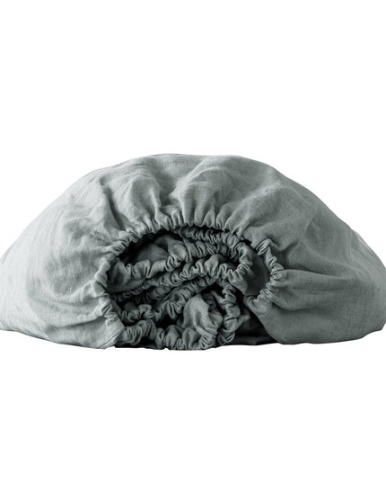 Light Pink Linen Twin Fitted Sheet