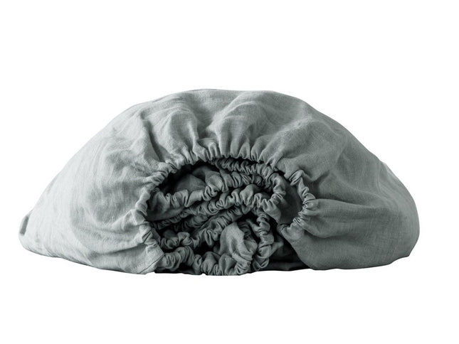 Blue Linen California King Fitted sheet