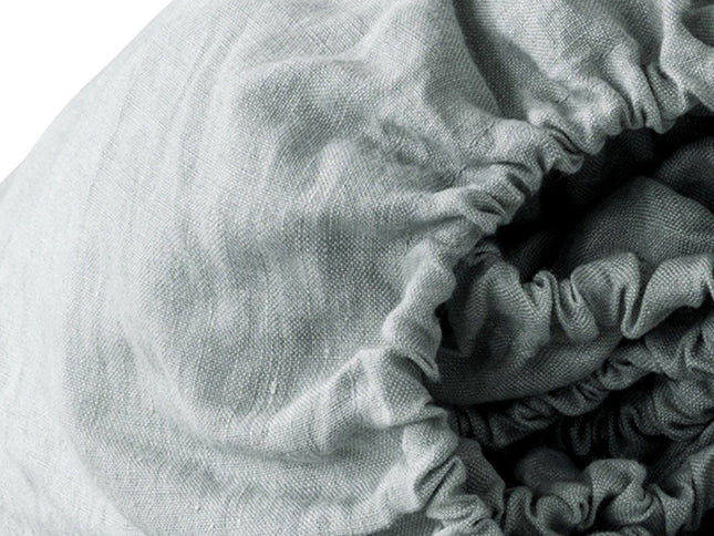 Blue Linen California King Fitted sheet