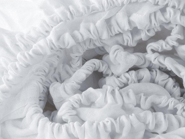 Light Pink Linen Twin Fitted Sheet