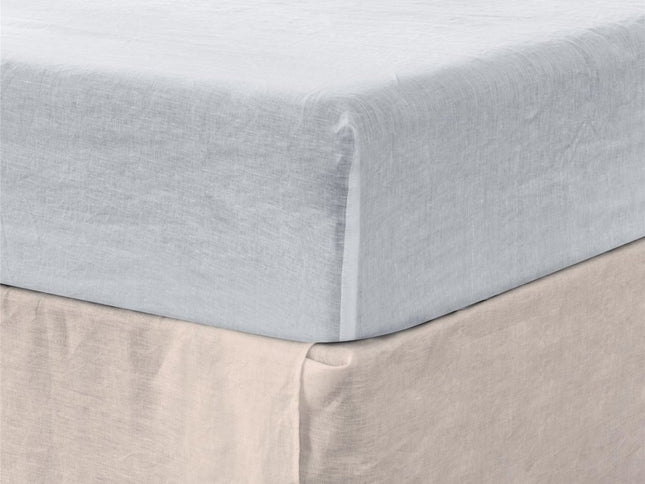 Light Pink Linen Twin Fitted Sheet