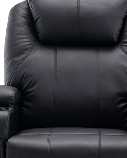 33" Black Power Heated Massage Lift Assist Recliner