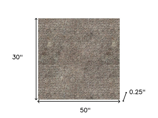 2' x 4' Gray Non Slip Rug Pad