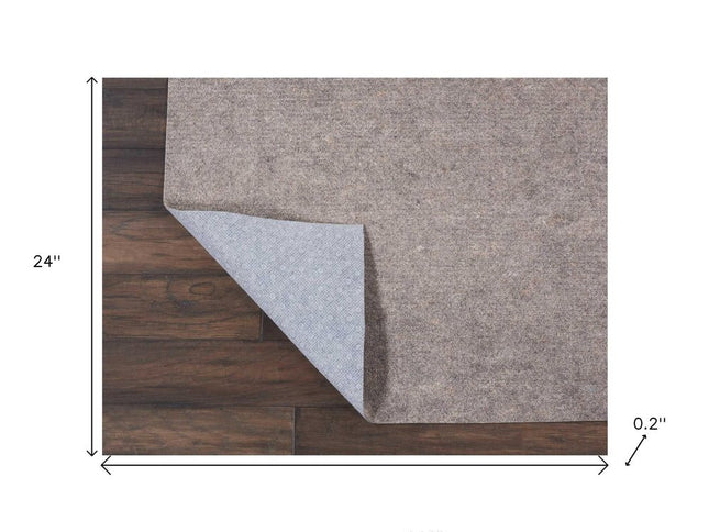 2' X 12' Gray Non Slip Rug Pad