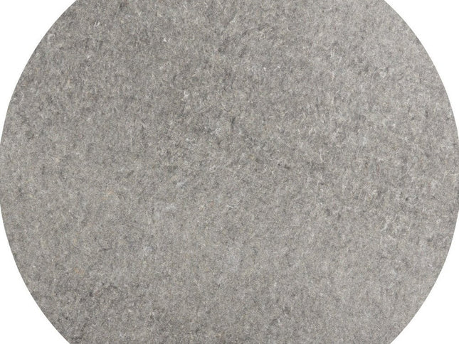 8' Round Gray Non Slip Rug Pad