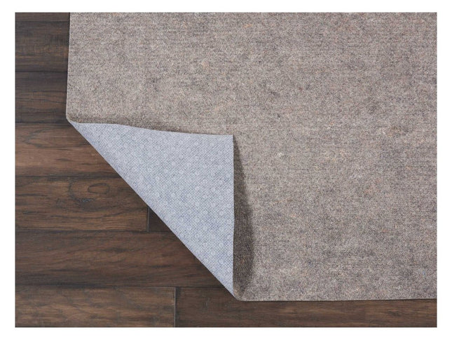 8' Round Gray Non Slip Rug Pad