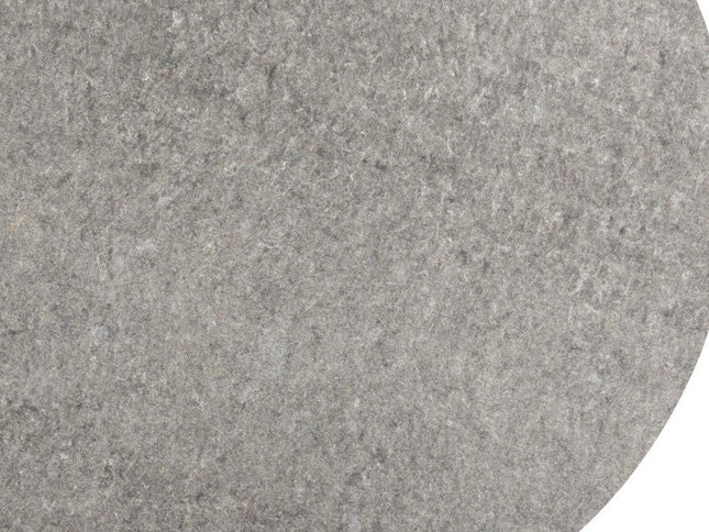 8' Round Gray Non Slip Rug Pad