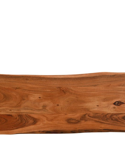 57" Chestnut Solid Wood Sled Console Table