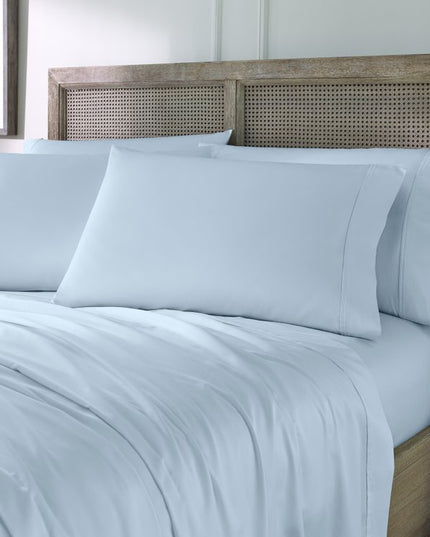 Six Piece Powder Blue Tencel Lyocell King Sheet Set