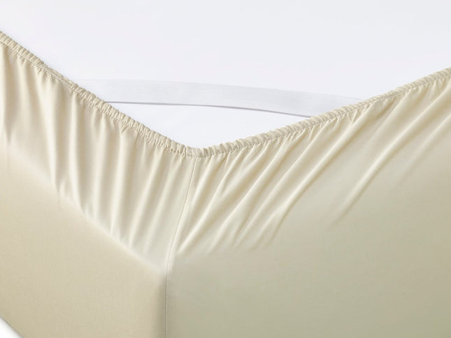 Six Piece Ivory Tencel Lyocell Queen Sheet Set