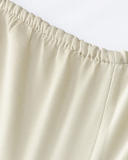 Six Piece Ivory Tencel Lyocell Queen Sheet Set