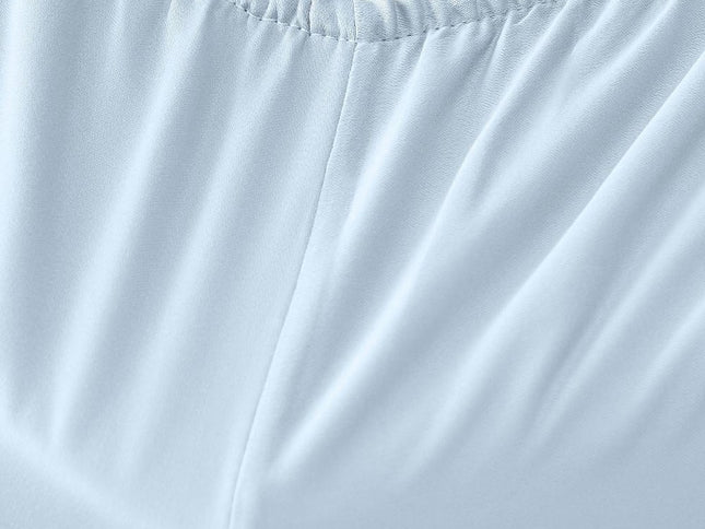 Six Piece Powder Blue Tencel Lyocell Queen Sheet Set