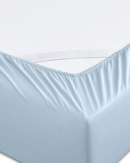 Six Piece Powder Blue Tencel Lyocell Queen Sheet Set