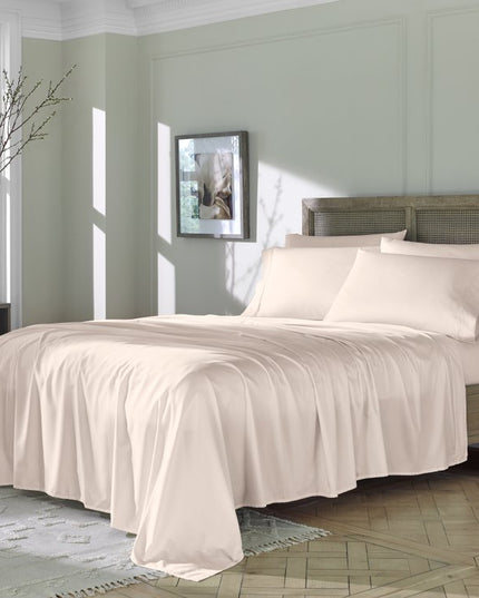 Six Piece Blush Tencel Lyocell Queen Sheet Set